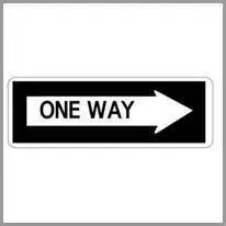 one-way street