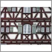 half-timbered house